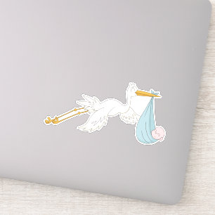 Sticker Oiseau portant un enfant mignon C'est un garçon
