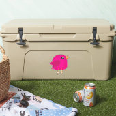 Sticker Oiseau rose (Glacière)