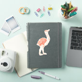 Sticker Oiseau rose mignon Artiste Baby Ostrich (Couverture iPad)