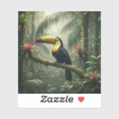 Sticker Oiseau Toucan (Feuille)