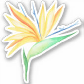 Sticker Oiseau tropical de vinyle de paradis (Devant)