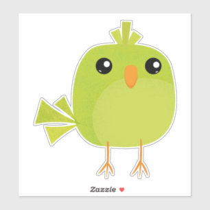 Sticker Oiseau vert