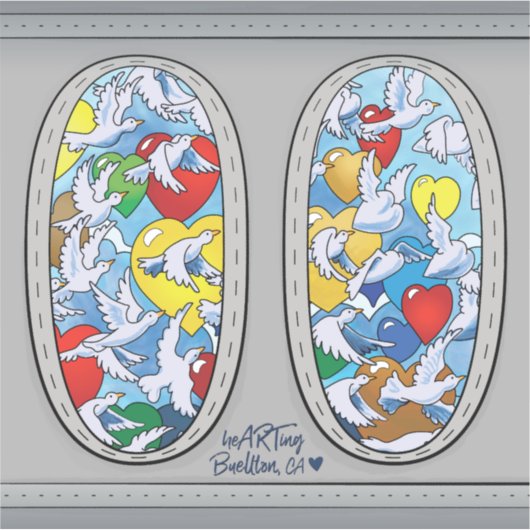 Sticker - Oiseaux à aimer (Devant)