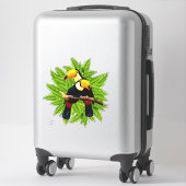 Sticker Oiseaux exotiques (Sur valise)