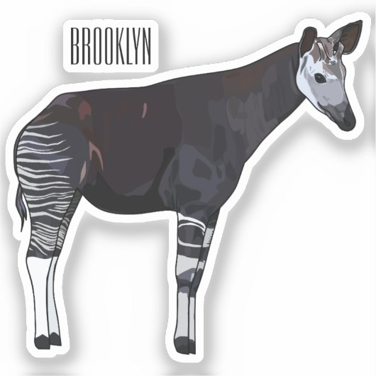 Sticker Okapi (Recto)