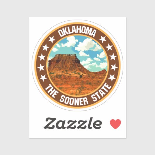 Sticker Oklahoma (Feuille)