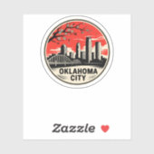 Sticker Oklahoma City Oklahoma USA (Feuille)