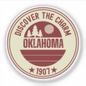 Sticker Oklahoma Sooners State - OK Idée cadeau (Devant)