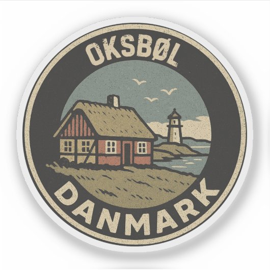 Sticker Oksbøl, Danemark Danmark (Devant)