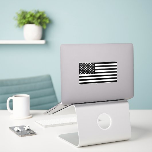 Sticker Old Glory Black Edition (Ordinateur portable sur le bureau)