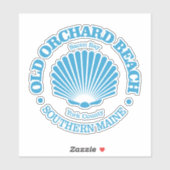 Sticker Old Orchard Beach (coquillage) (Feuille)