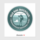 Sticker Old Rag Mountain (T) (Feuille)