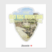 Sticker Old Rag Mtn (flèche) (Feuille)