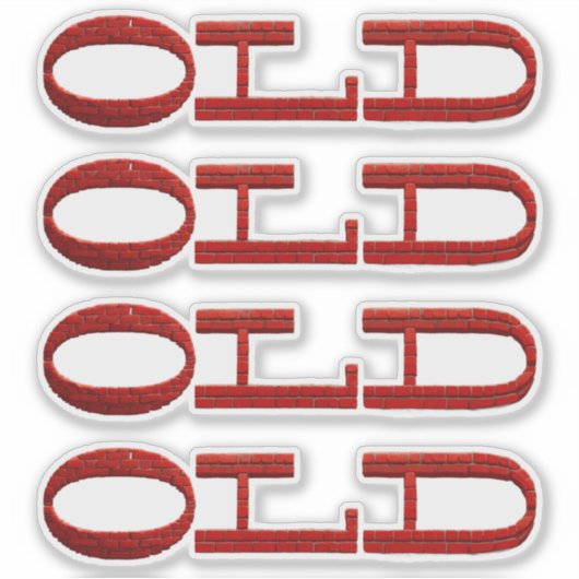 Sticker Old Red Brick (Devant)