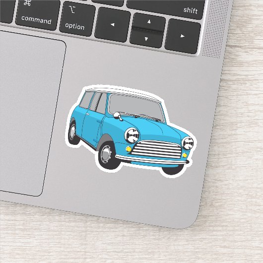 Sticker Oldtimer Blue Mini (Détail)