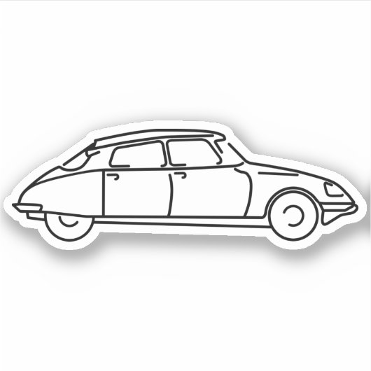 Sticker Oldtimer Citroen (Devant)