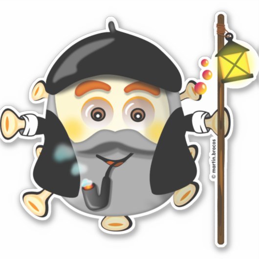 Sticker Olentzero vasco Eguberri on by Simonsitos (Devant)