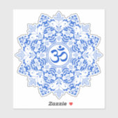 Sticker Om design (Feuille)