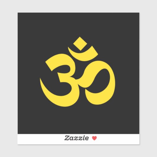 Sticker Om pour Dieu (Feuille)