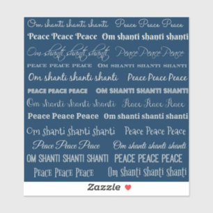 Sticker Om Shanti, Paix