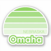 Sticker Omaha Nebraska (Devant)