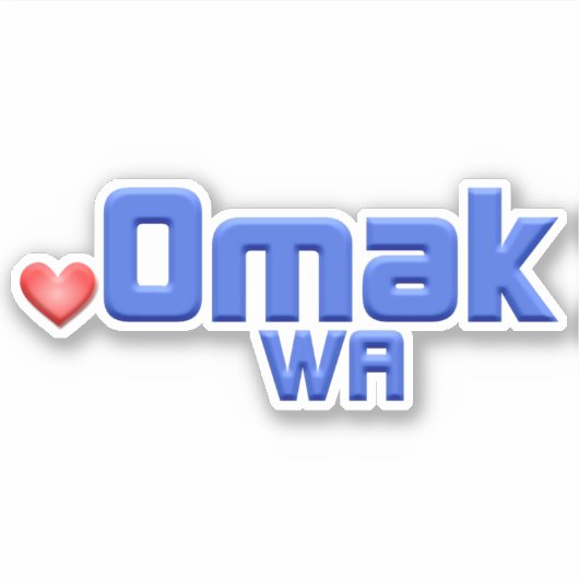 Sticker Omak Washington (Devant)