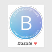 Sticker Ombre de fond bleu et violet avec texte modifiable (Feuille)