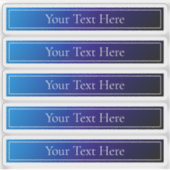 Sticker Ombre moderne Bleu Clair et Violet (Devant)