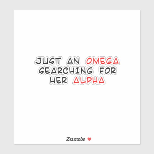 Sticker Omegaverse (Feuille)