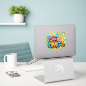 STICKER OMG (Ordinateur portable sur le bureau)
