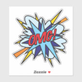 Sticker OMG Fun Retro (Feuille)