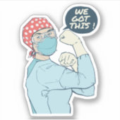 Sticker On A Cette Rossie L'Infirmière (Devant)