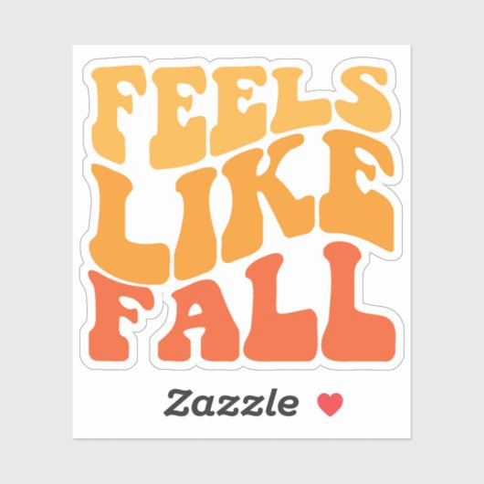 Sticker On A L'Impression D'Une Chute (Feuille)