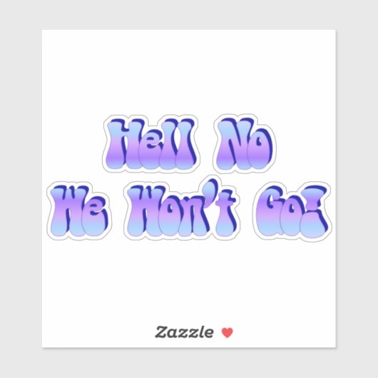 Sticker On n'y ira pas ! (Feuille)