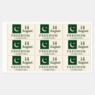 Sticker Onafhankelijkheidsdag Pakistan - 14 august