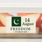 Sticker Onafhankelijkheidsdag Pakistan - 14 august (Aangebracht)