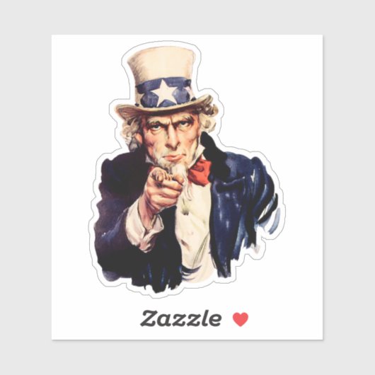 Sticker Oncle Sam 1 (Feuille)