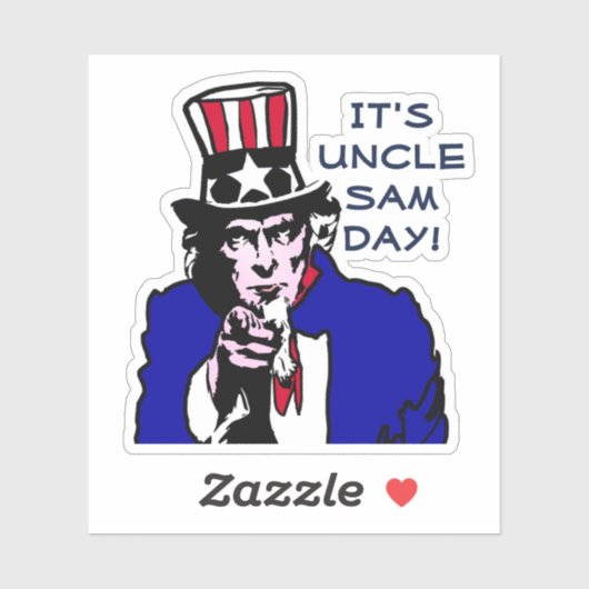 Sticker Oncle Sam Day (Feuille)