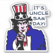 Sticker Oncle Sam Day (Devant)