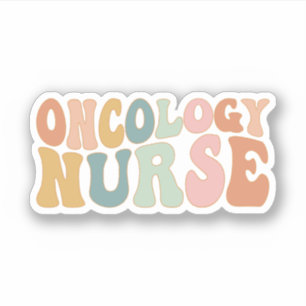 Sticker Oncologie rétro Infirmière Oncologie Infirmière en