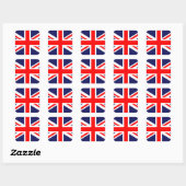 STICKER onder Britse vlag. (Vel)