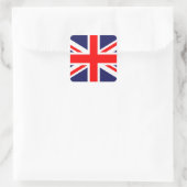 STICKER onder Britse vlag. (Tas)