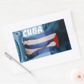 Sticker onder Cubaanse vlag (Envelop)