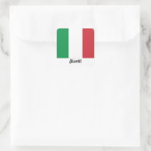 Sticker onder Italiaanse vlag (Tas)