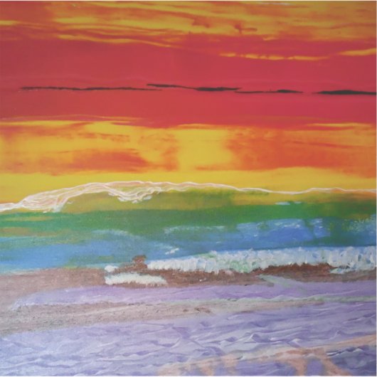 Sticker Ondes du soleil (Devant)