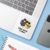 Sticker One Baa Tuba Funny Music Sheep Pun (Ordinateur portable avec iPhone)