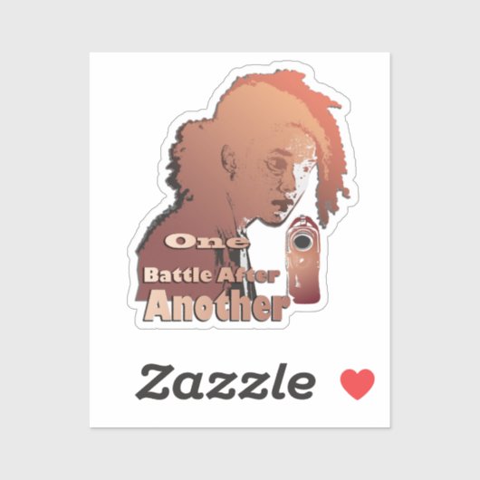 Sticker One Battle After Another – Cinematic Movie-Inspire (Feuille)