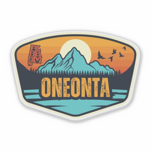 Sticker Oneonta, Alabama (Devant)