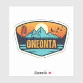 Sticker Oneonta, Alabama (Feuille)