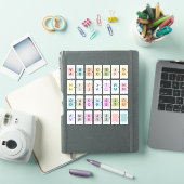 Sticker Onglet de séparation d'index d'alphabet miniature (Couverture iPad)